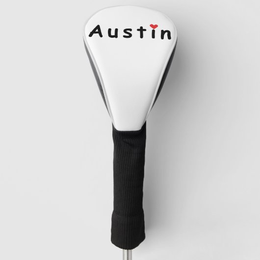 I Liebe Austin Golf Headcover (Vorderseite)
