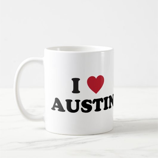 I Liebe Austin Kaffeetasse (Links)