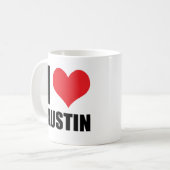 I Liebe Austin Kaffeetasse (Vorderseite Links)
