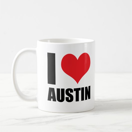 I Liebe Austin Kaffeetasse (Links)