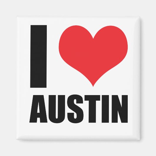 I Liebe Austin Magnet (Vorne)