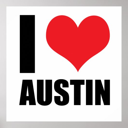 I Liebe Austin Poster (Vorne)