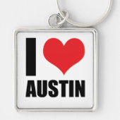 I Liebe Austin Schlüsselanhänger (Vorne)