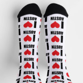 I Liebe Austin Socken (Oben)