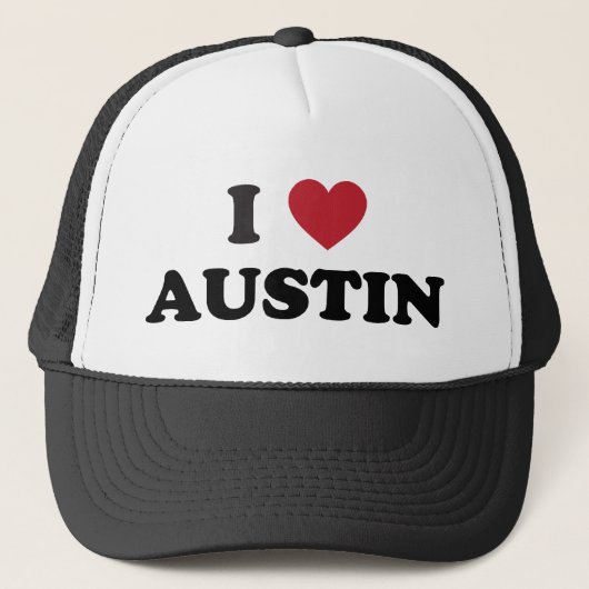 I Liebe Austin Truckerkappe (Vorderseite)