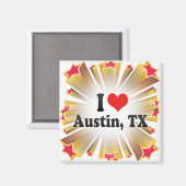 I Liebe Austin, TX Magnet (Vorderseite/Rückseite)