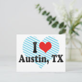 I Liebe Austin, TX Postkarte (Stehend Vorderseite)
