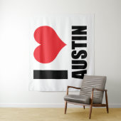 I Liebe Austin Wandteppich (Beispiel)