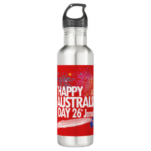 "I LIEBE AUSTRALIA" Australien Tag 26. Januar Edelstahlflasche