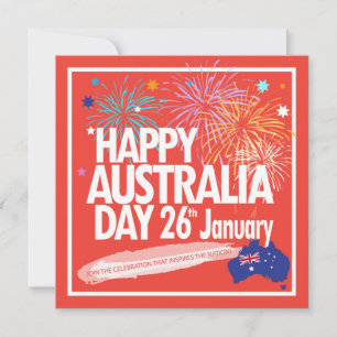 "I LIEBE AUSTRALIA" Australien Tag 26. Januar Feiertagskarte