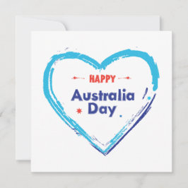 "I LIEBE AUSTRALIA" Australien Tag 26. Januar Holi Feiertagskarte