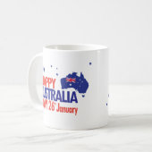 "I LIEBE AUSTRALIA" Australien Tag 26. Januar Kaffeetasse (Vorderseite Links)