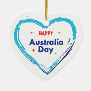 "I LIEBE AUSTRALIA" Australien Tag 26. Januar Mode Keramik Ornament