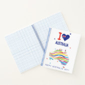 "I LIEBE AUSTRALIA" Australien Tag 26. Januar Notizblock (Innenseite)