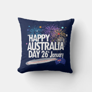 I LIEBE AUSTRALIA glücklich Australien Tag 26. Ja Kissen