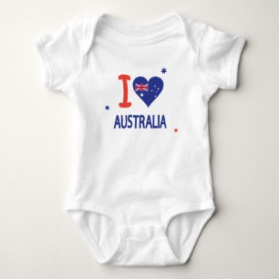I LIEBE AUSTRALIA Glückwunsch Australien Tag 26. J Baby Strampler