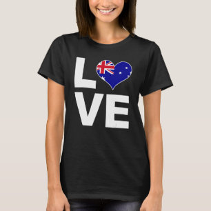 I Liebe Australia Herzenflagge Australien T-Shirt