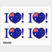 I Liebe Australia Sticker (Blatt)