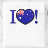 I Liebe Australia Sticker (Tasche)