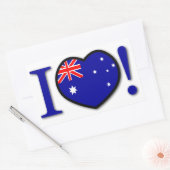 I Liebe Australia Sticker (Umschlag)