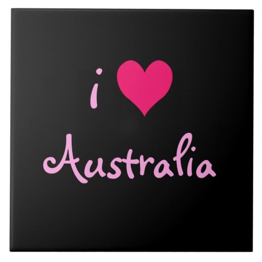 I Liebe Australia Tile Fliese (Vorderseite)