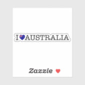 I Liebe Australien Aufkleber (Blatt)