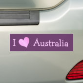 I Liebe Australien Autoaufkleber (Auf Auto)