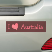 I Liebe Australien Autoaufkleber (Auf Auto)