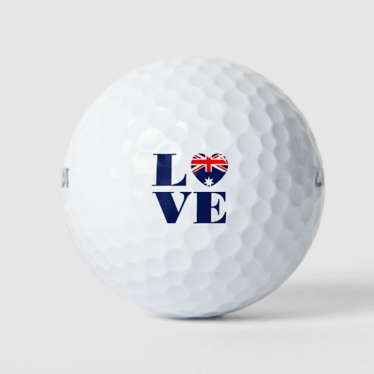 I Liebe Australien Golfball (Vorderseite)