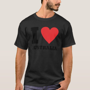 I Liebe Australien Ich höre Australien Familienrei T-Shirt