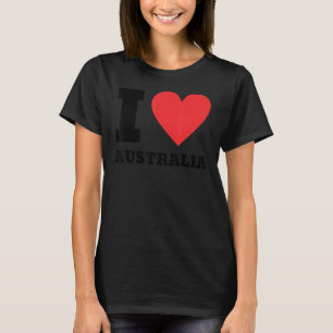 I Liebe Australien Ich höre Australien Familienrei T-Shirt