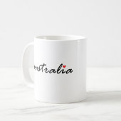 I Liebe Australien Kaffeetasse (Vorderseite Links)