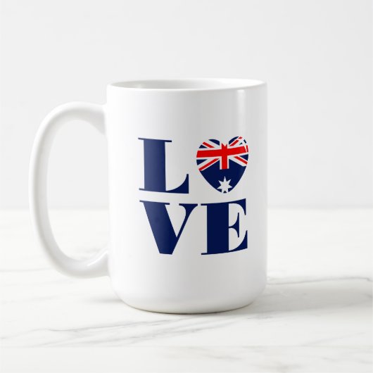 I Liebe Australien Kaffeetasse (Links)