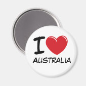 I Liebe Australien Magnet (Vorderseite/Rückseite)