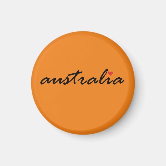 I Liebe Australien Magnet (Vorne)