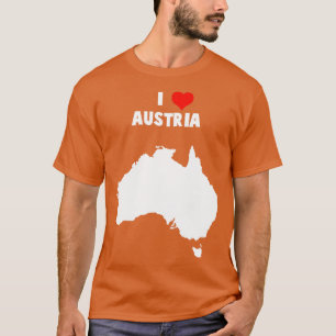 I Liebe Australien Mixed Up Map T-Shirt