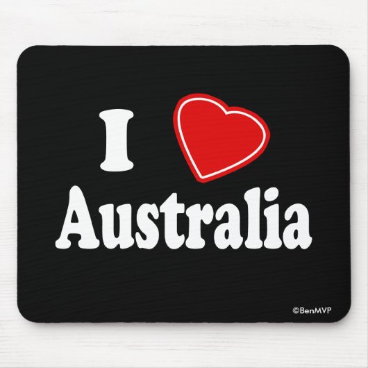 I Liebe Australien Mousepad (Vorne)