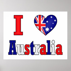 I Liebe Australien Poster