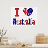I Liebe Australien Poster (Küche)