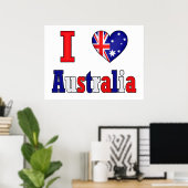 I Liebe Australien Poster (Heimbüro)