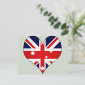 I Liebe Australien Postkarte (Stehend Vorderseite)