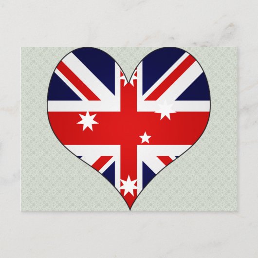 I Liebe Australien Postkarte (Vorderseite)