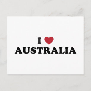 I Liebe Australien Postkarte