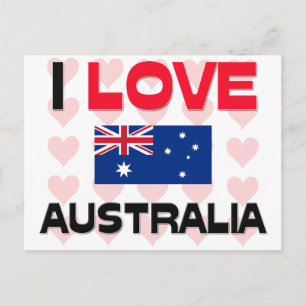 I Liebe Australien Postkarte