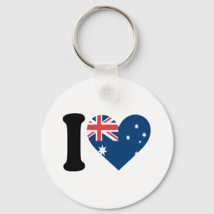 I Liebe Australien Schlüsselanhänger