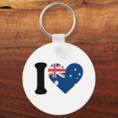 I Liebe Australien Schlüsselanhänger (Vorderseite)