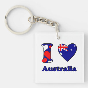 I Liebe Australien Schlüsselanhänger