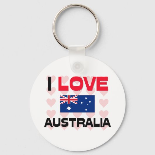 I Liebe Australien Schlüsselanhänger (Vorderseite)