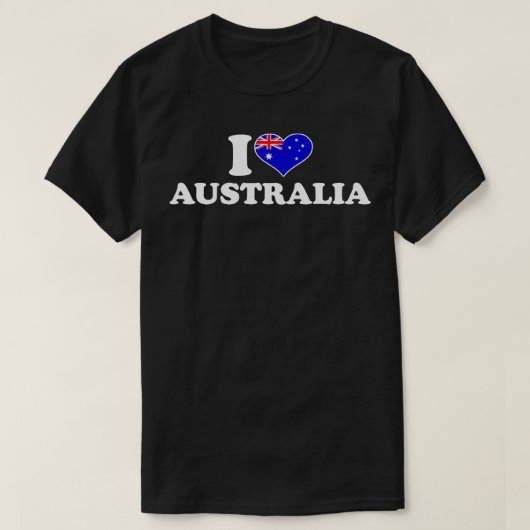 I Liebe Australien T-Shirt (Design vorne)