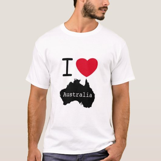 I Liebe Australien T-Shirt (Vorderseite)